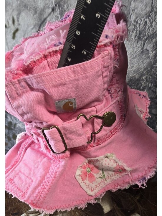 OOAK Handmade Boho Indie Pink Carhartt Upcycled Bucket Hat Adjustable M 22\
